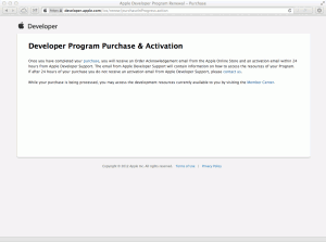 Developer Program Purchase & Activation
